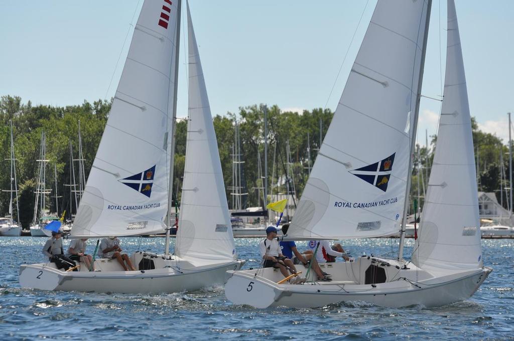 Teams going head to head in Toronto Harbour © David Jarvis